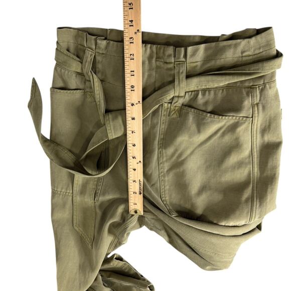 Rails Achilles Pants in Green Canteen High Waist Paper Bag Womens 4 Minimalist - Picture 6 of 10